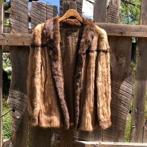La Belle Fine Furs Mink (?) Coat Fur Jacket No Size Label Size Small? See below